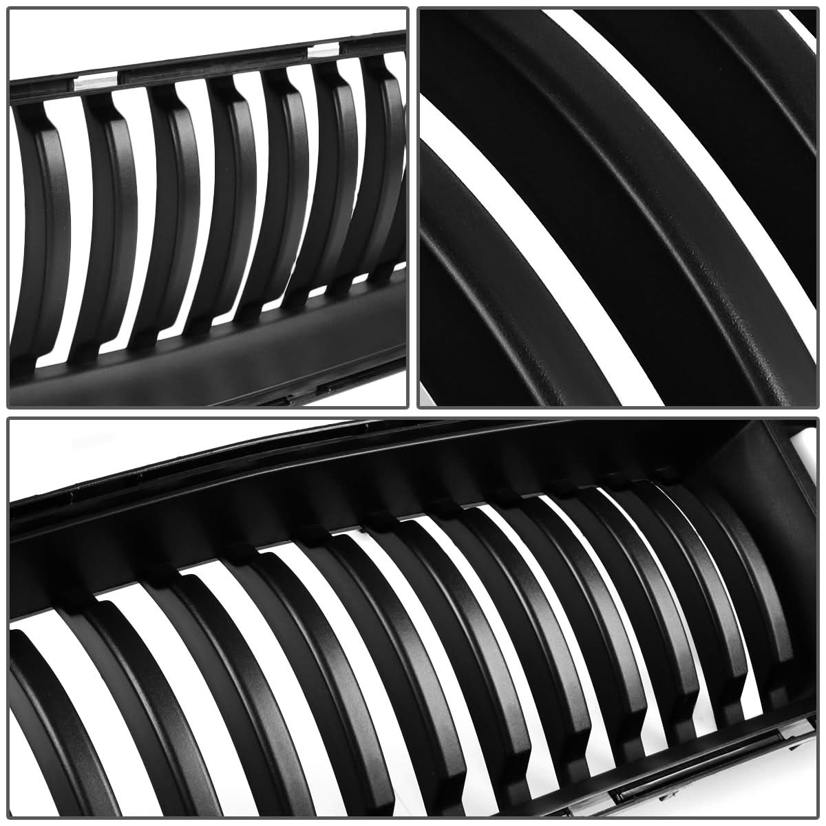 2015-2017 Ford Mustang Badgeless Vertical LED Grille - Black