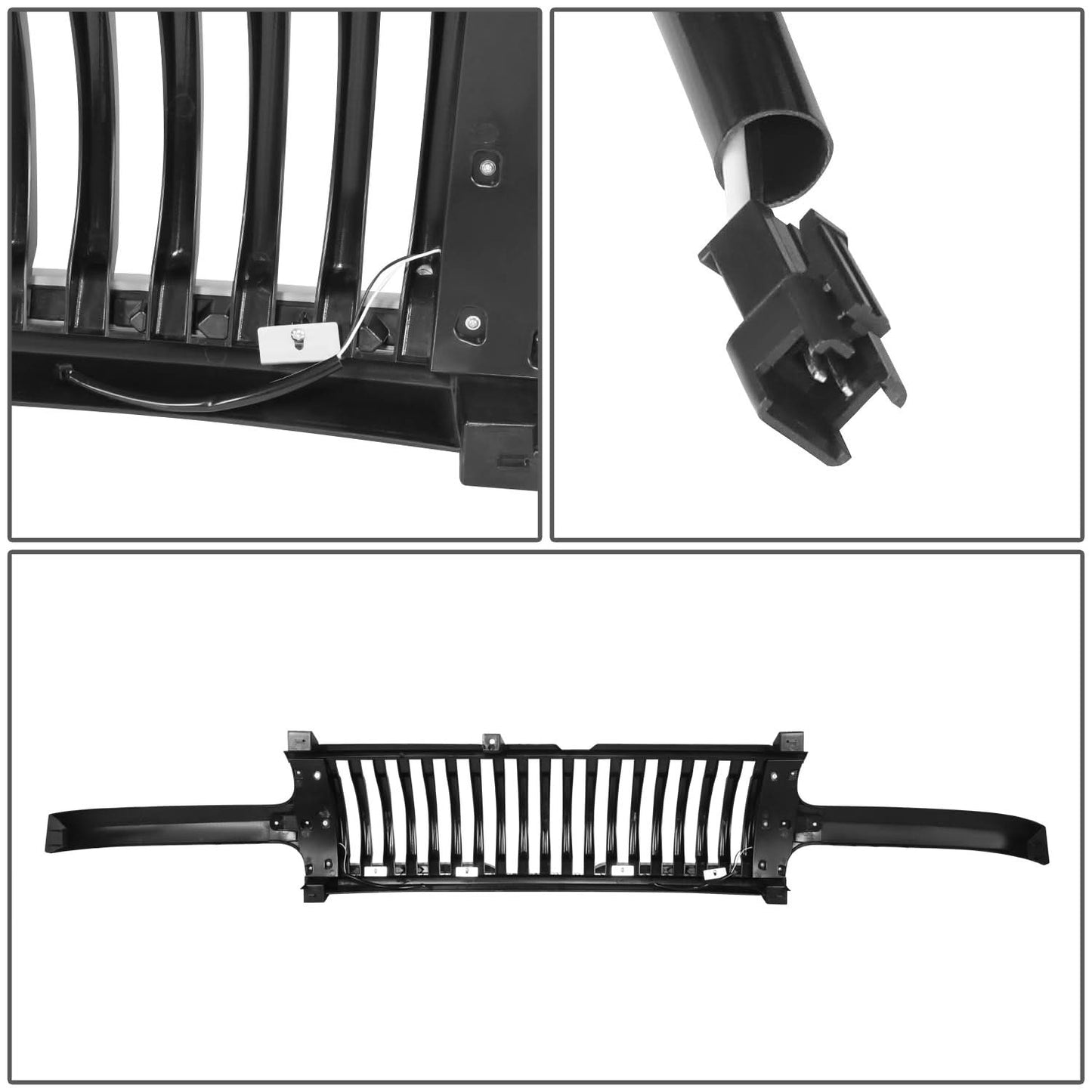 99-02 Chevy Silverado / 00-06 Suburban Tahoe Vertical Fence LED DRL Grille