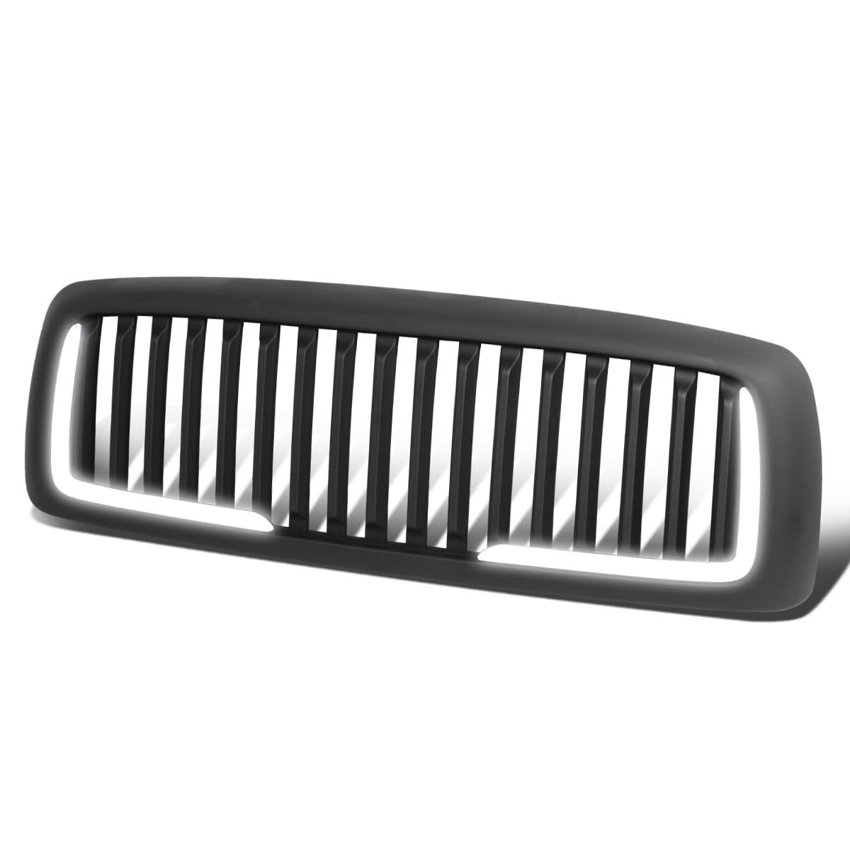 02-05 Dodge Ram Vertical Fence Style LED DRL Grille - Matte Black