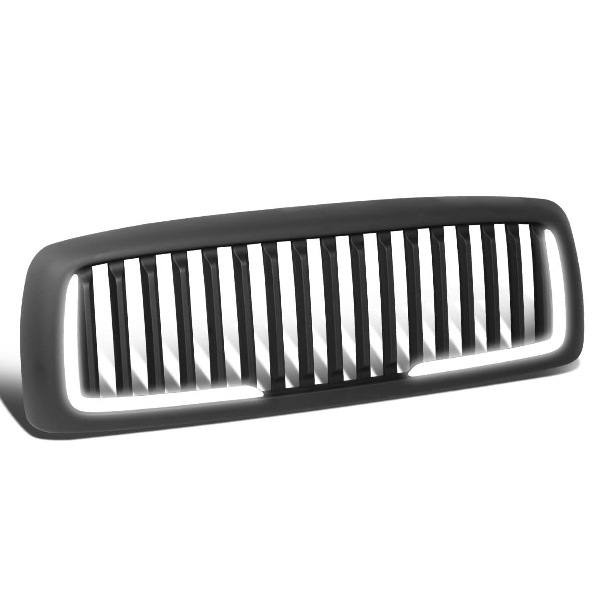 02-05 Dodge Ram Vertical Fence Style LED DRL Grille - Matte Black