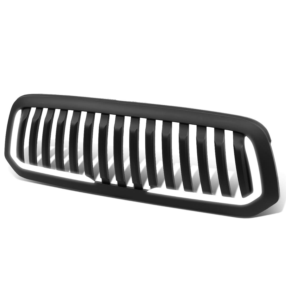 13-18 Dodge Ram 1500 Vertical Fence Style LED DRL Grille Matte Black