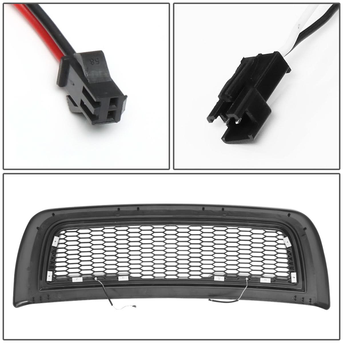 2010-2018 Dodge Ram 2500 3500 Honeycomb Mesh Grille with LED DRL