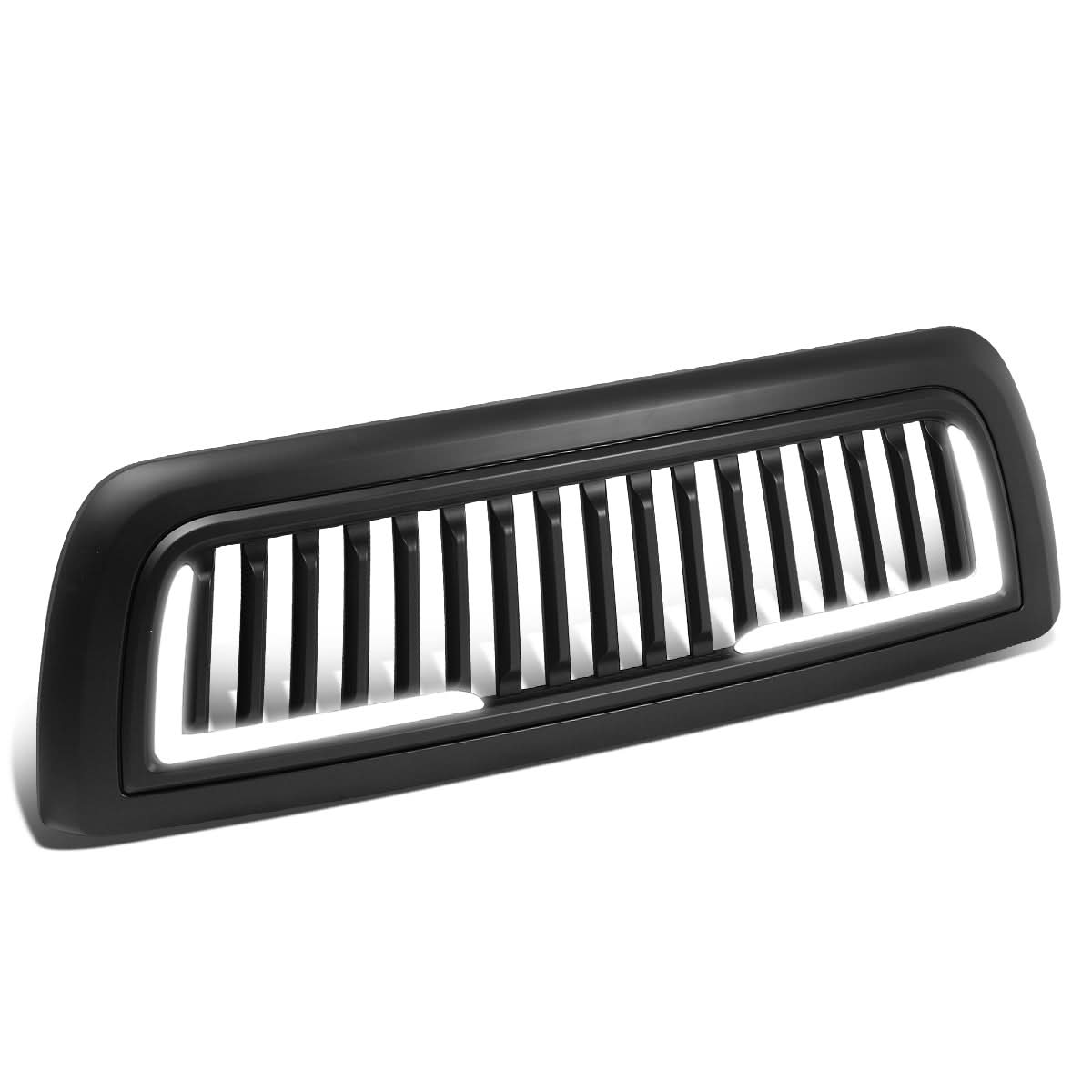10-18 Dodge Ram 2500 3500 Vertical Fence Style LED DRL Grille Matte Black