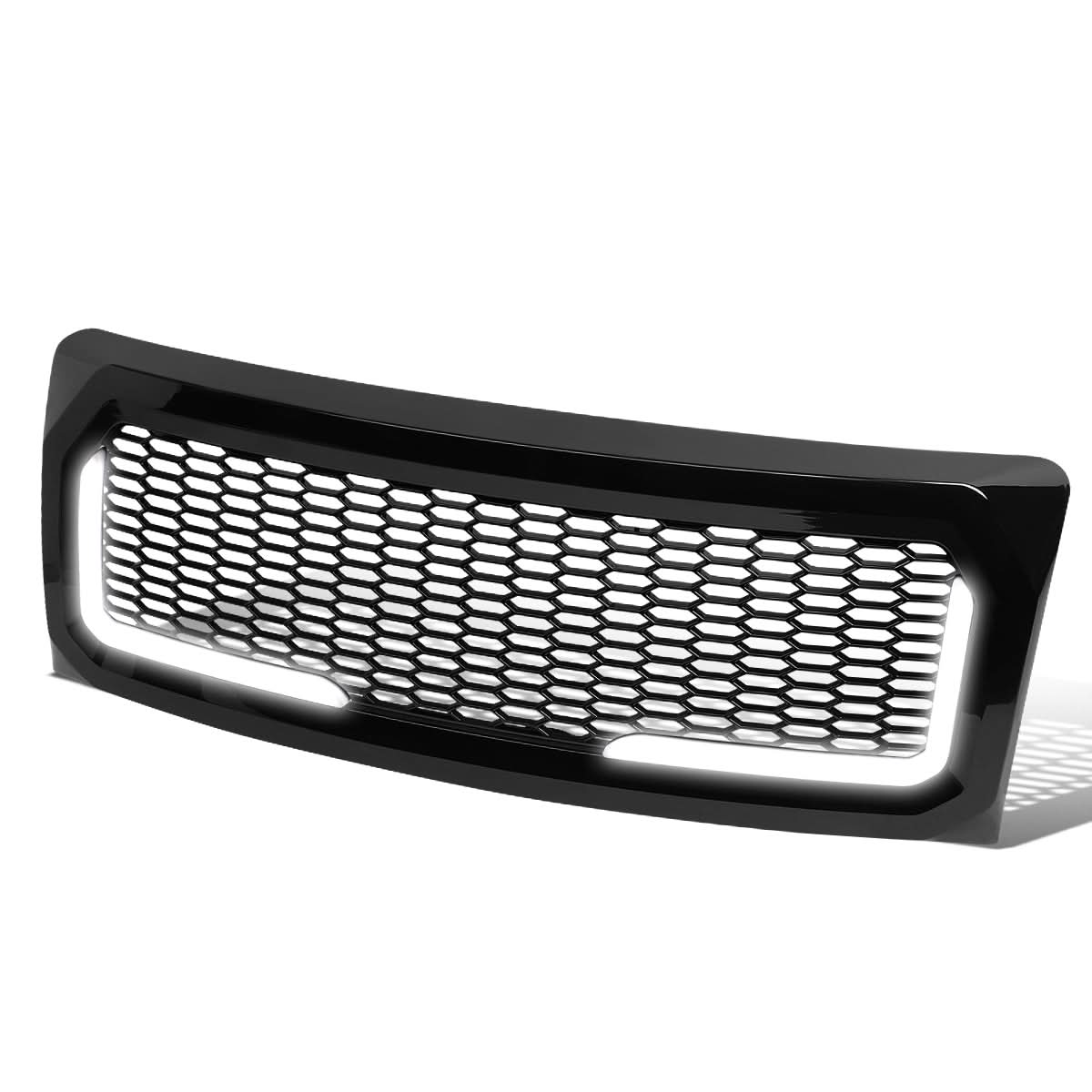 2009-2014 Ford F-150 Honeycomb Mesh Grille with LED DRL Lights