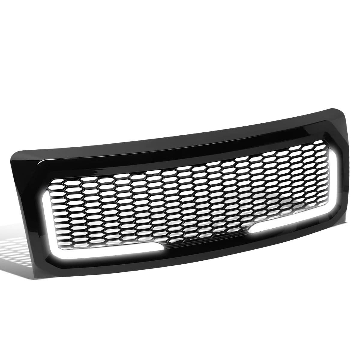 2009-2014 Ford F-150 Honeycomb Mesh Grille with LED DRL Lights