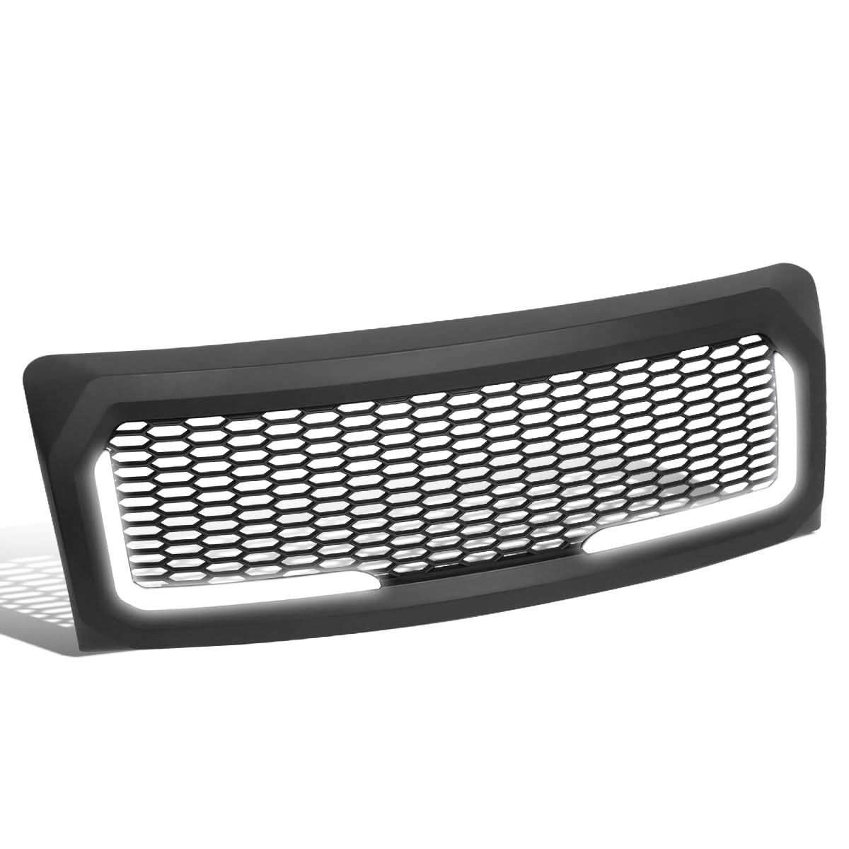 2009-2014 Ford F-150 Honeycomb Mesh Grille w/ LED DRL Lights
