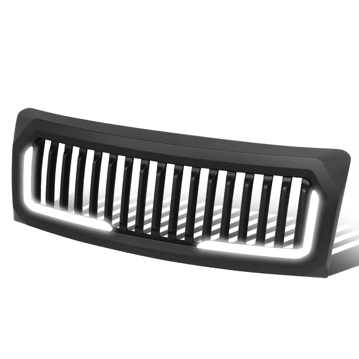 2009-2014 Ford F-150 Vertical Fence Style LED DRL Grille - Matte Black
