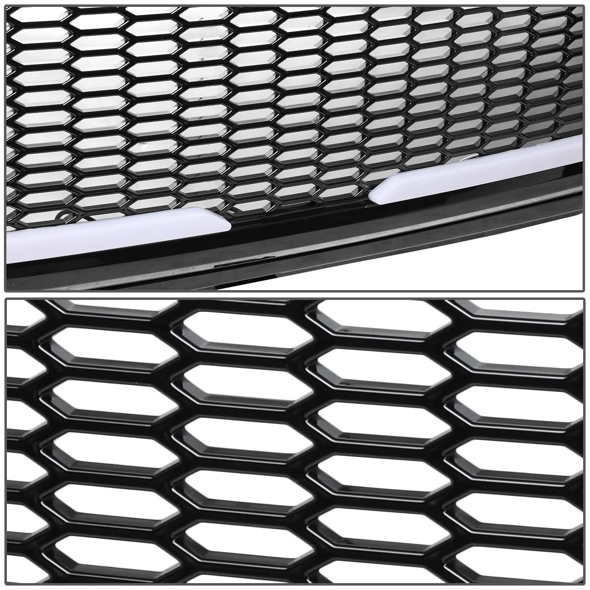 2015-2017 Ford F-150 Honeycomb Mesh Grille with LED DRL Lights