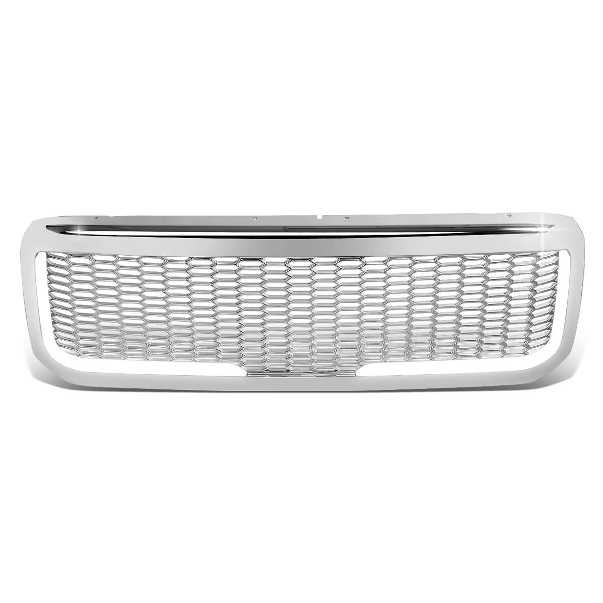 99-04 Ford F-250/F-350/F-450/F-550 Honeycomb Mesh Grille w/ LED DRL