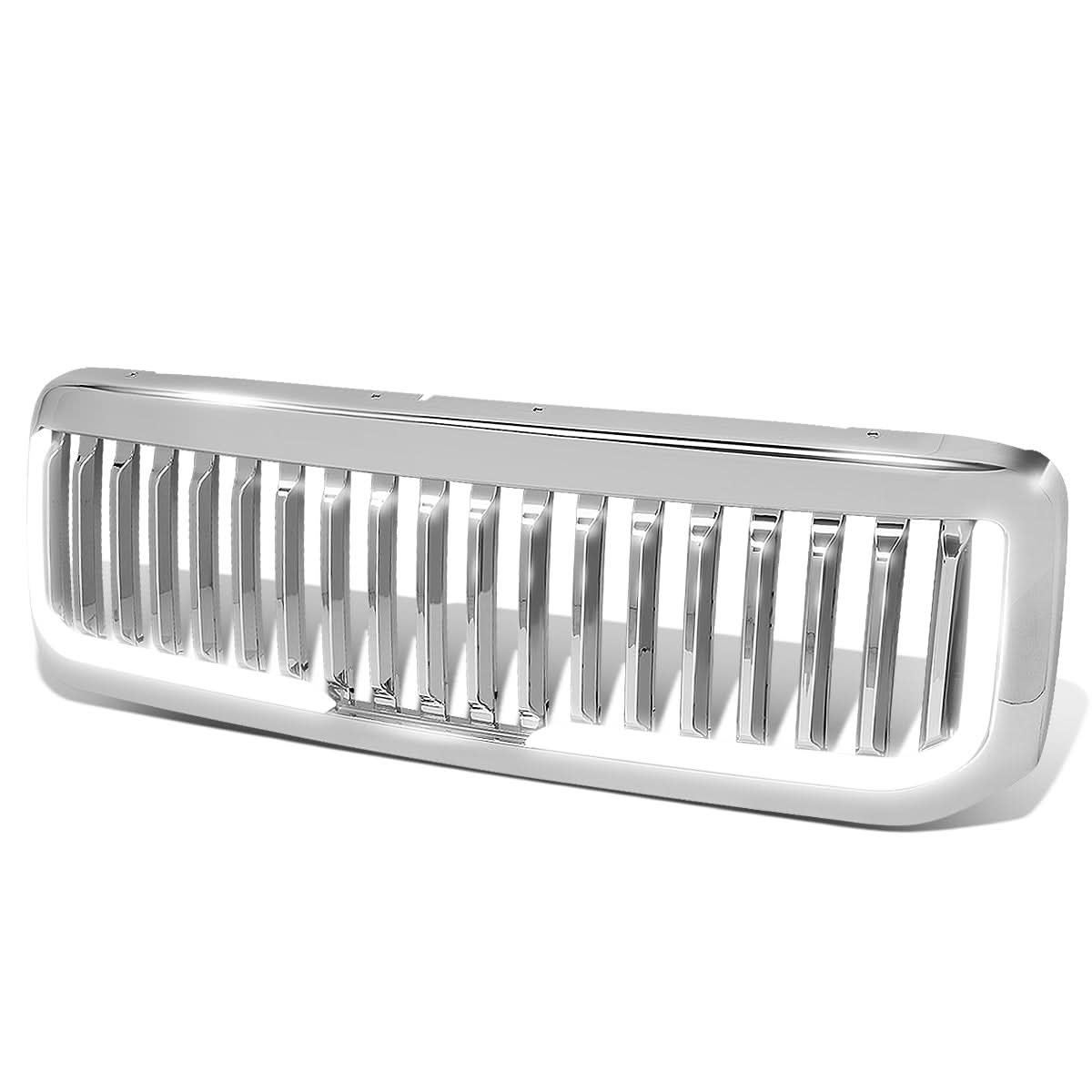 99-04 Ford F-250 F-350 F-450 F-550 Vertical Fence Style LED DRL Grille