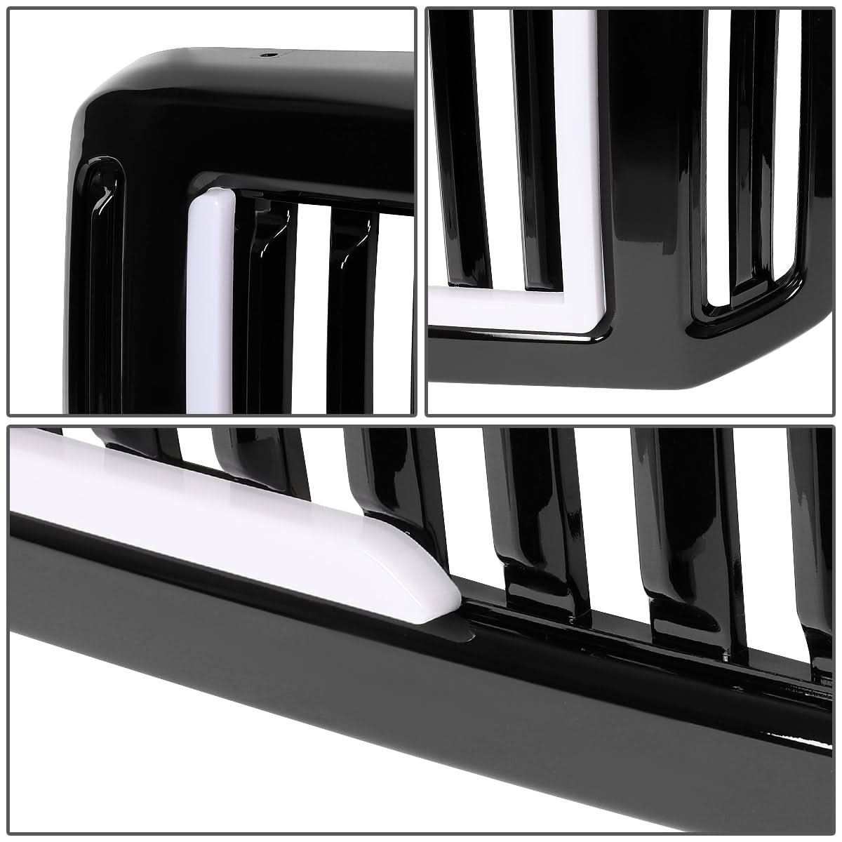 05-07 Ford F-250/F-350/F-450/F-550 Vertical Fence LED DRL Grille