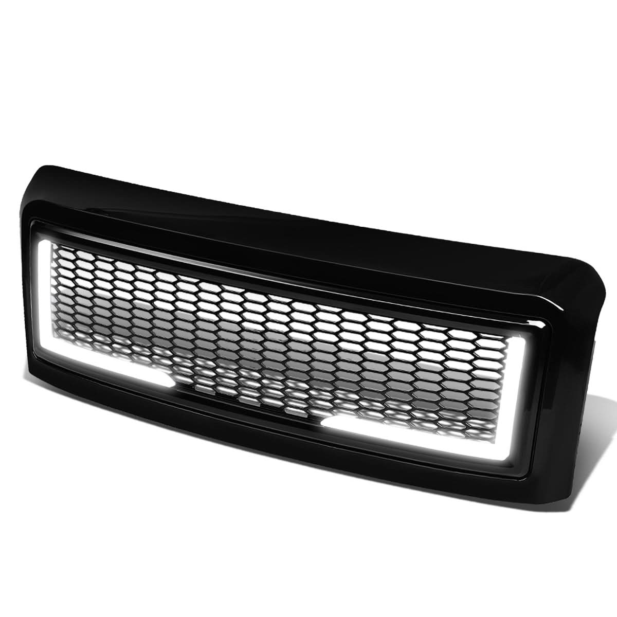 08-10 Ford F-250 F-350 F-450 F-550 Honeycomb Mesh Grille w/ LED DRL
