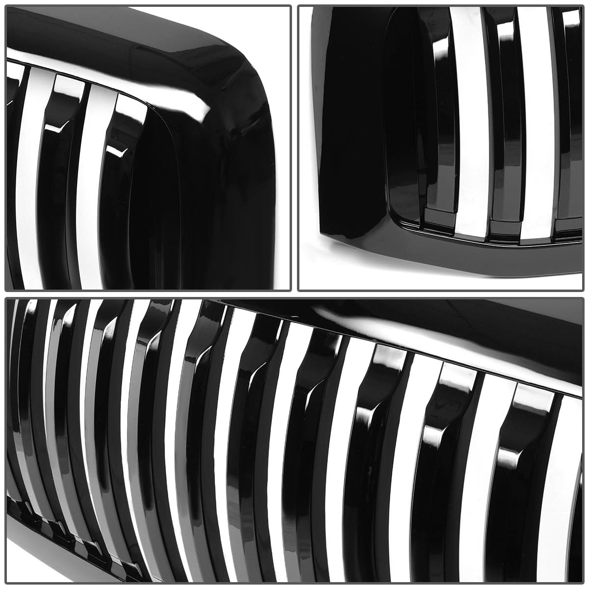 06-08 Dodge Ram 1500 / 07-09 Ram 2500 3500 Vertical Fence Grille - Black
