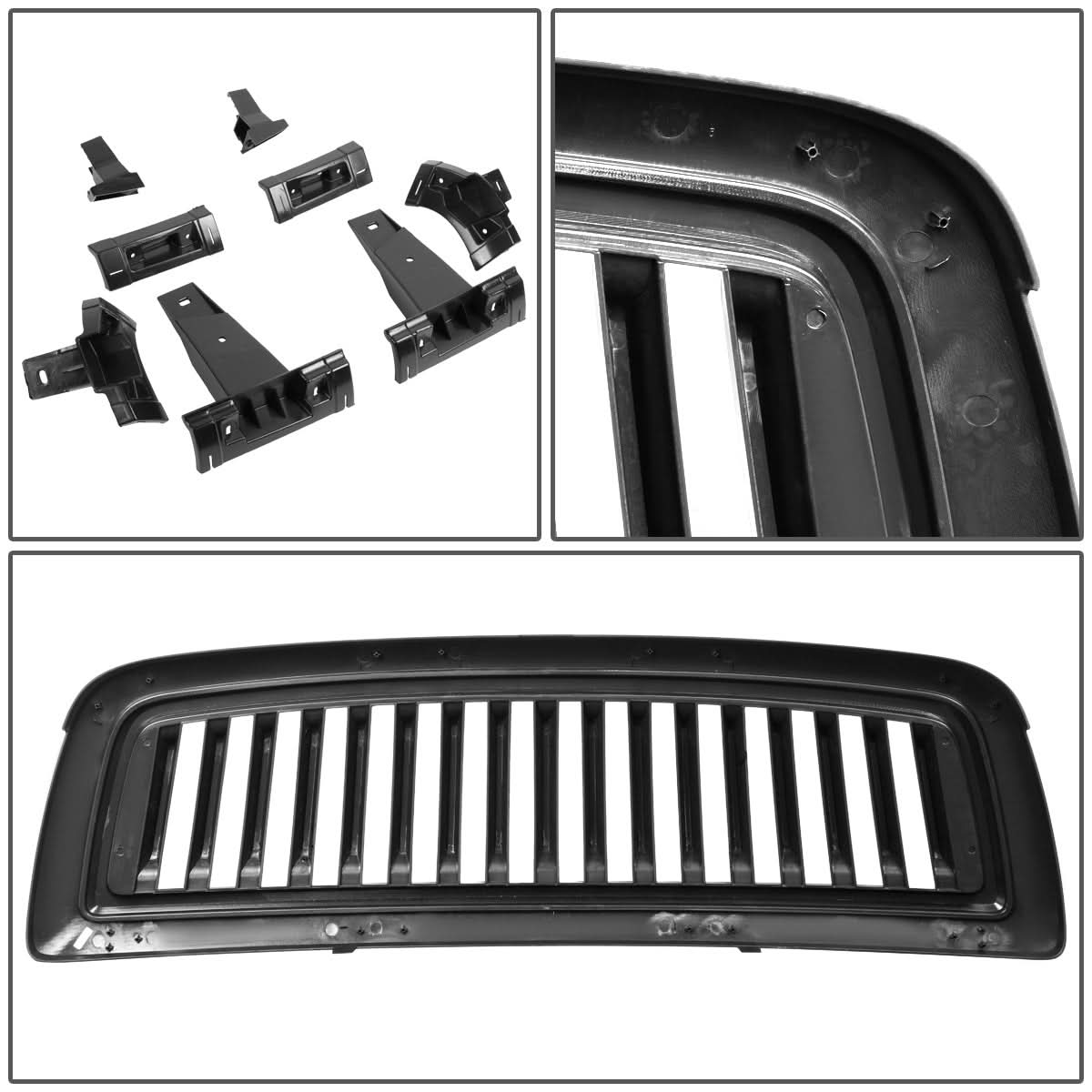 09-12 Dodge Ram Vertical Fence Style Front Grille - Black