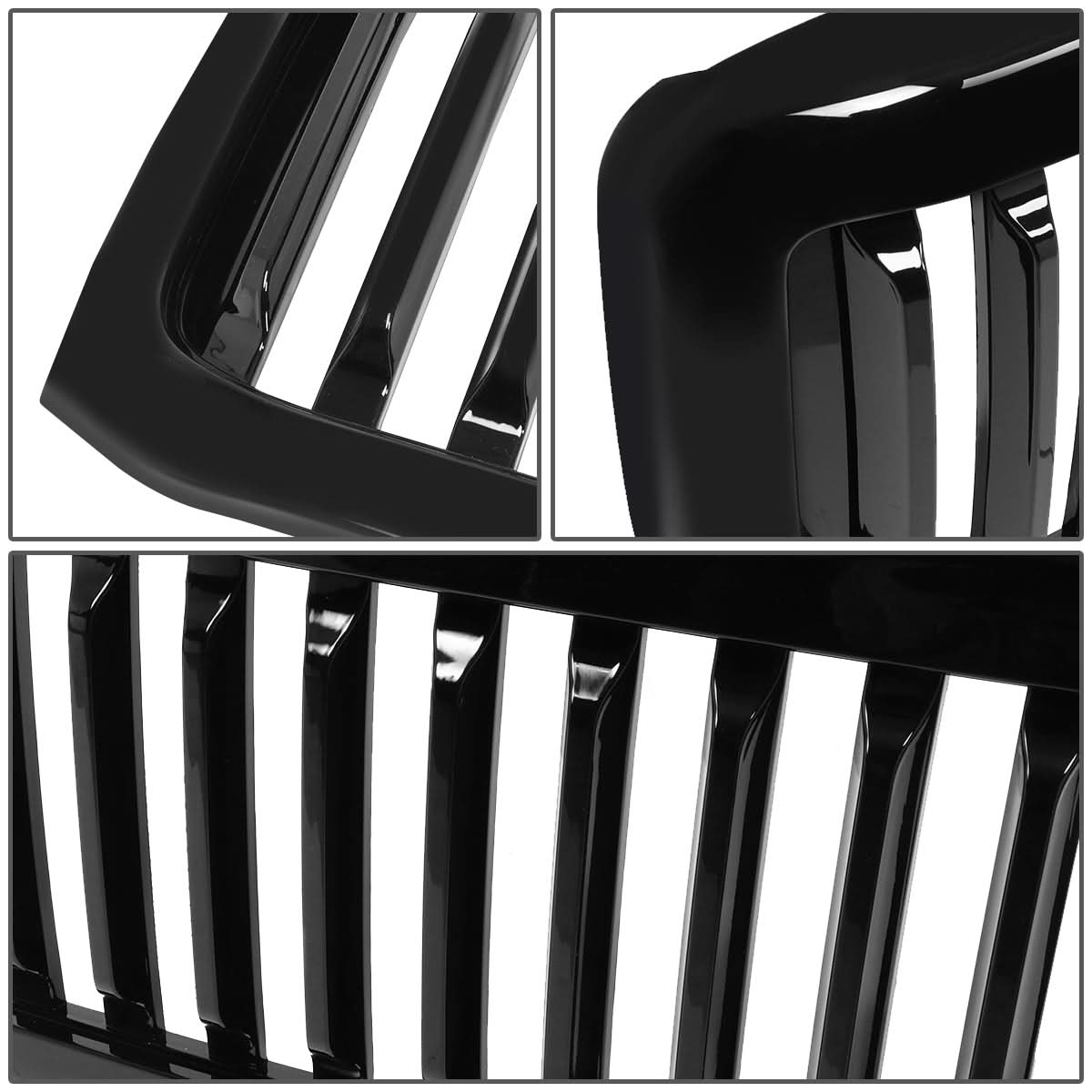 99-04 Ford F-250 F-350 F-450 F-550 Vertical Fence Style Grille - Black