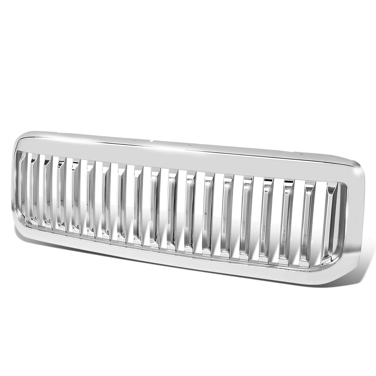 99-04 Ford F-250 F-350 F-450 F-550 Vertical Fence Style Chrome Grille