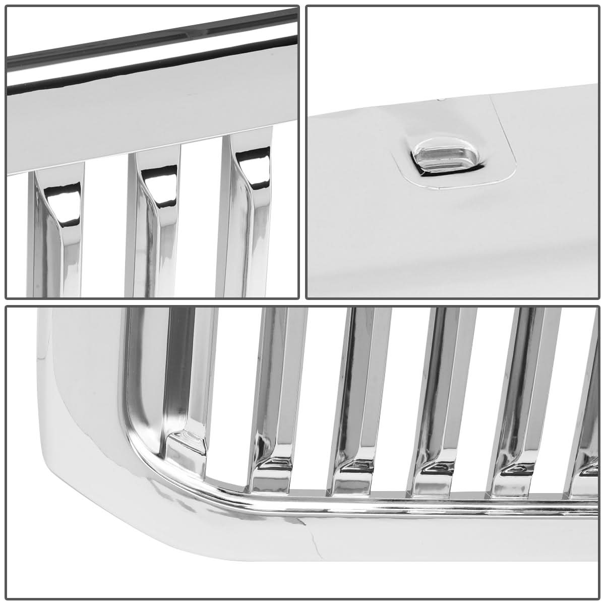 99-04 Ford F-250 F-350 F-450 F-550 Vertical Fence Style Chrome Grille