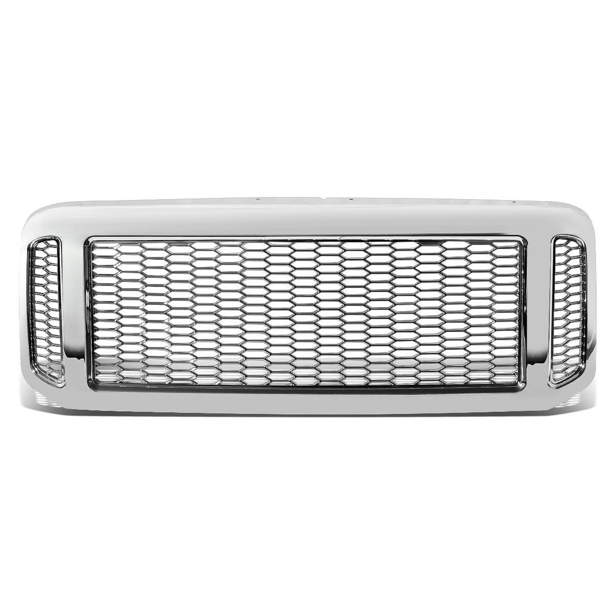 2005-2007 Ford F-250/F-350/F-450/F-550 Honeycomb Mesh Chrome Grille