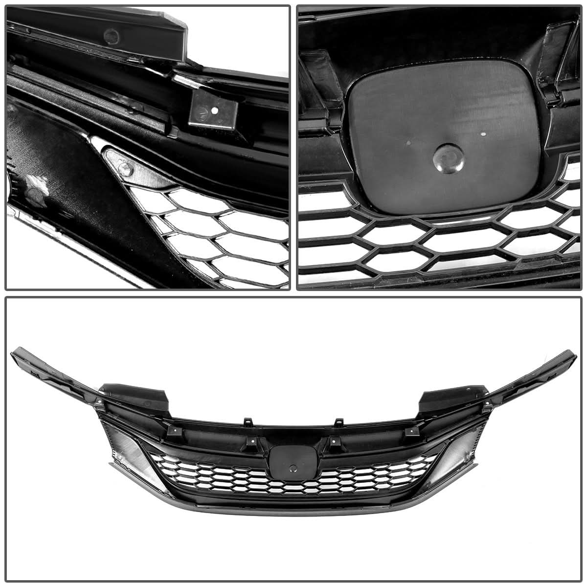 2016-2017 Honda Accord Honeycomb Mesh Grille - Black