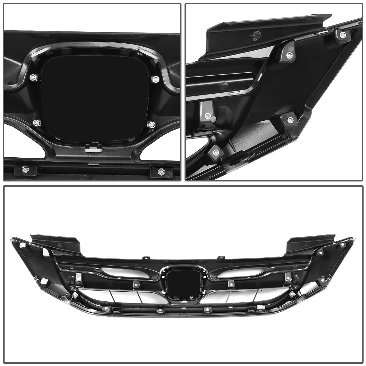 2013-2015 Honda Accord 4-Door Matte Black Front Grille