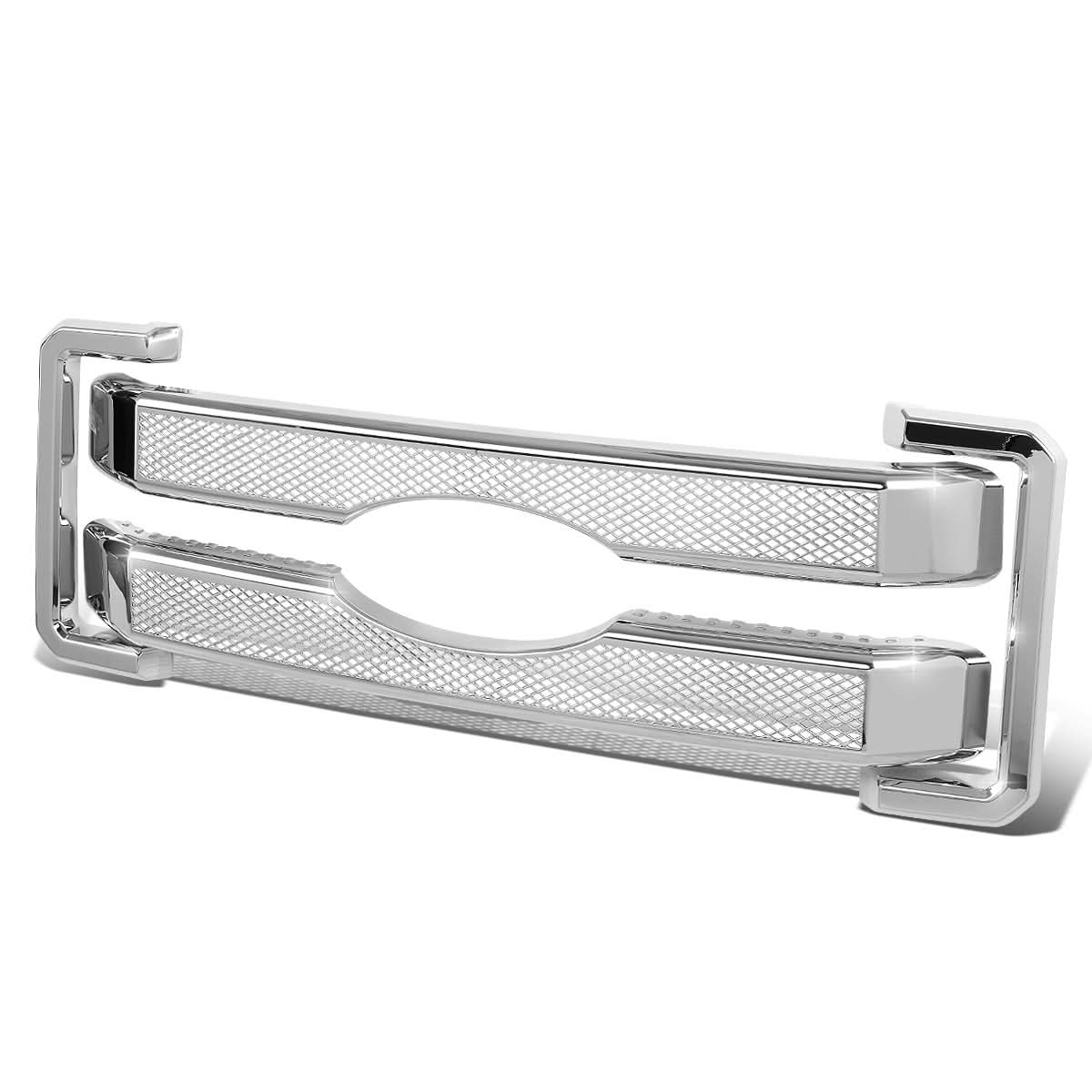 2011-2016 Ford F-250 F-350 Diamond Mesh Grille Overlay - Chrome