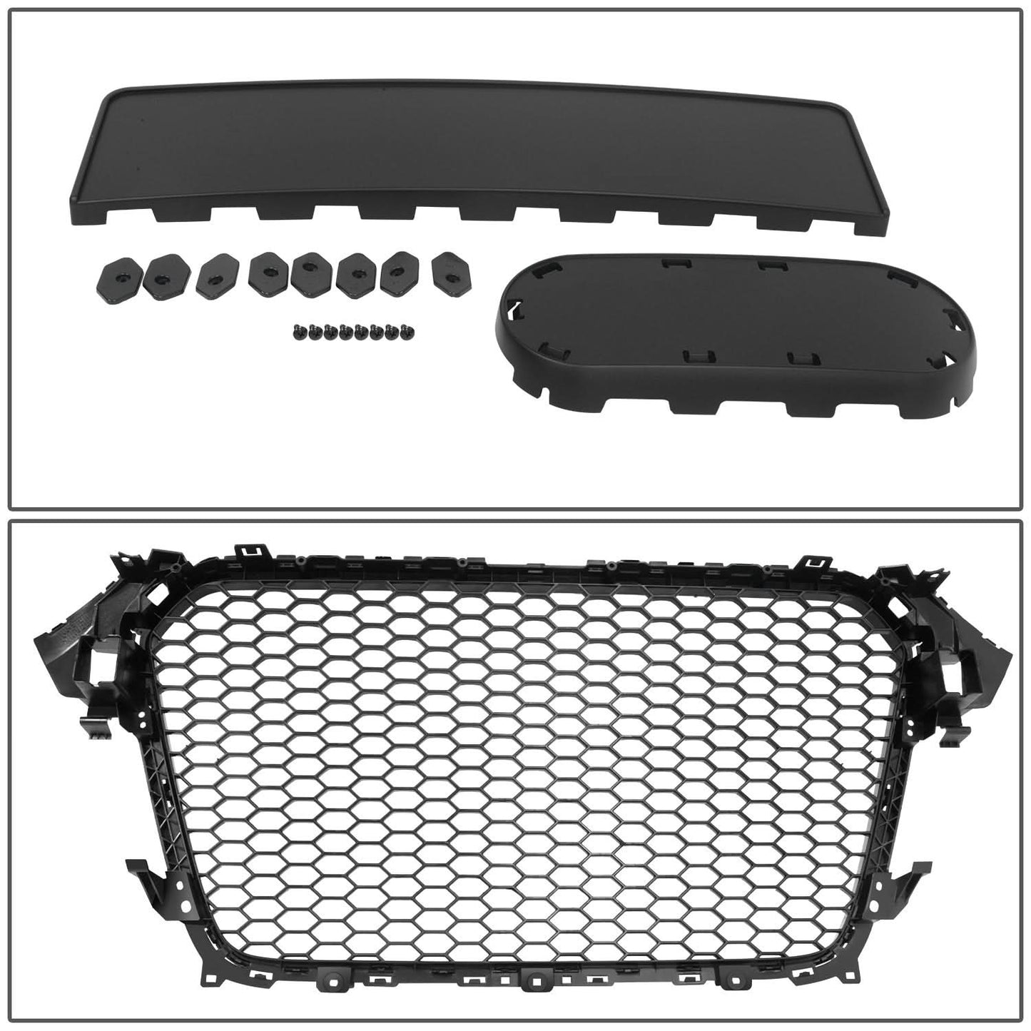 2013-2016 Audi A4 RS4 Style Front Grille Gloss Black