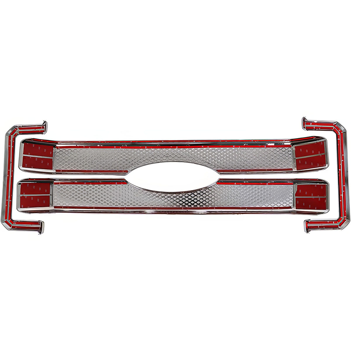 Fits 11-16 Ford F250 350 450 Platinum Moulding Front Mesh Grill