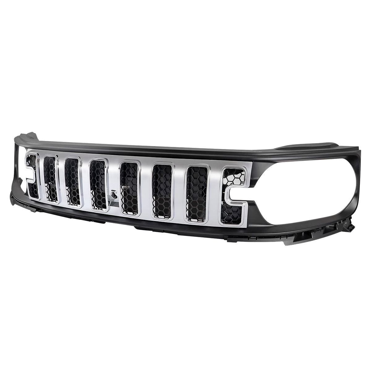 2021-2025 Ford Bronco Sport Grille Upper Guard Chrome Black Mesh Grill