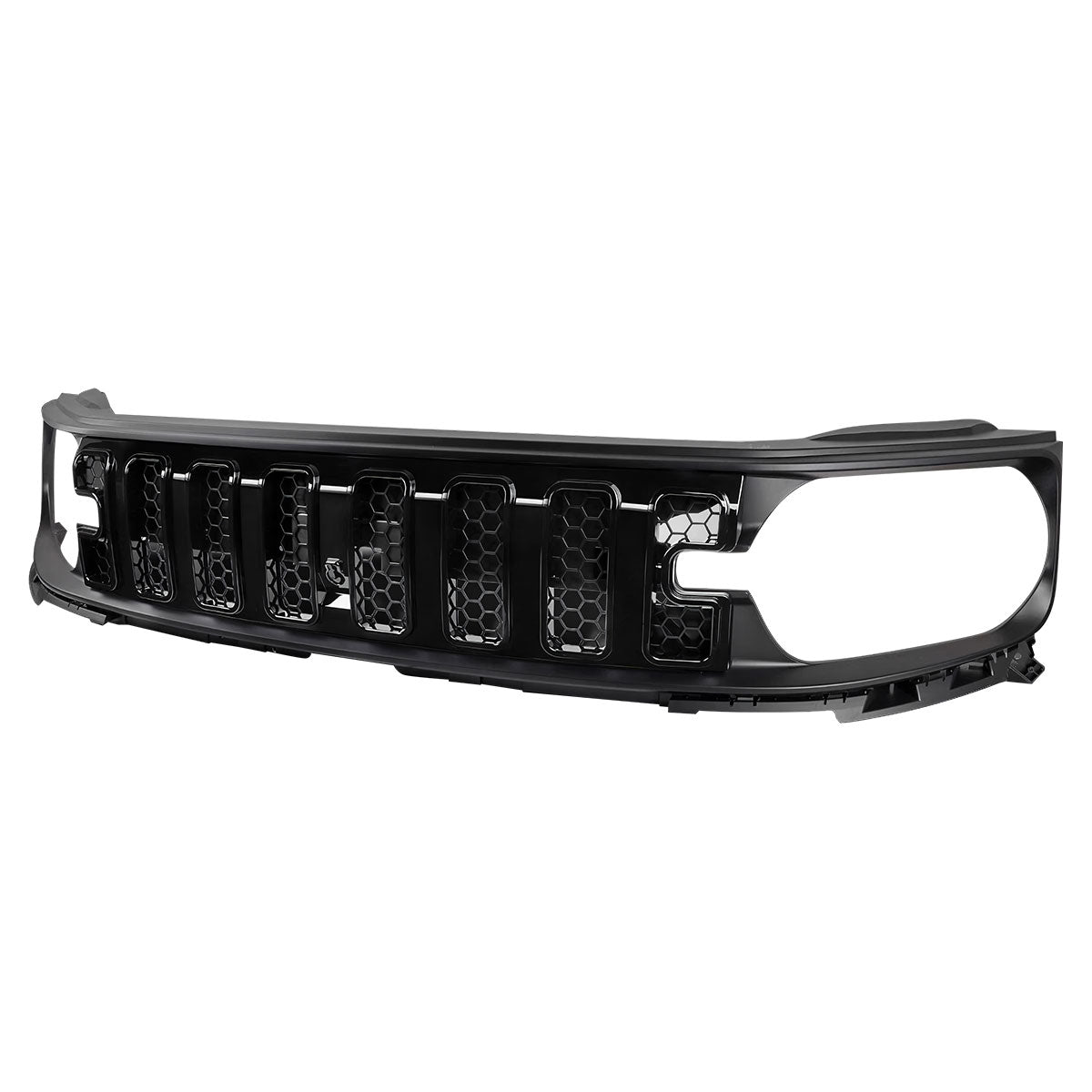 2021-2025 Ford Bronco Sport Grille Upper Guard Gloss Black Mesh Grill