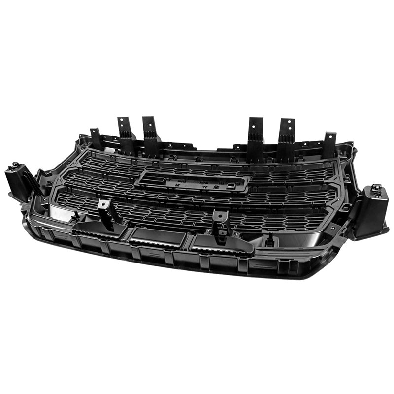 2021-2022 GMC Canyon Denali Style Gloss Black Front Bumper Hood Grille
