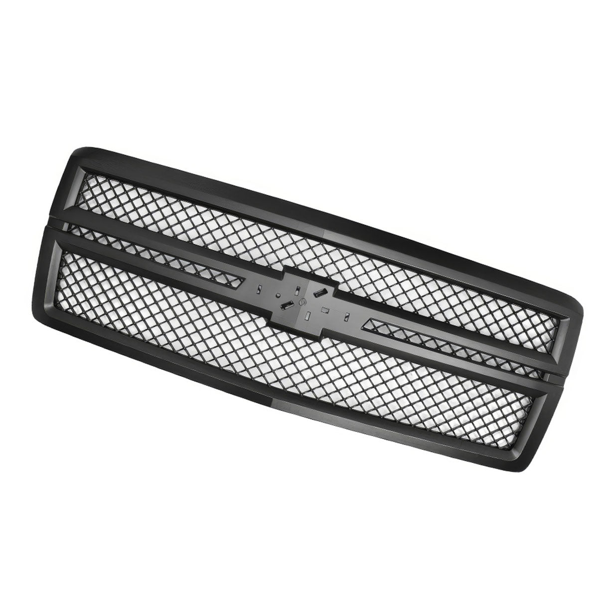 2014-2015 Chevy Silverado 1500 B Style Black Front Hood Grille ABS