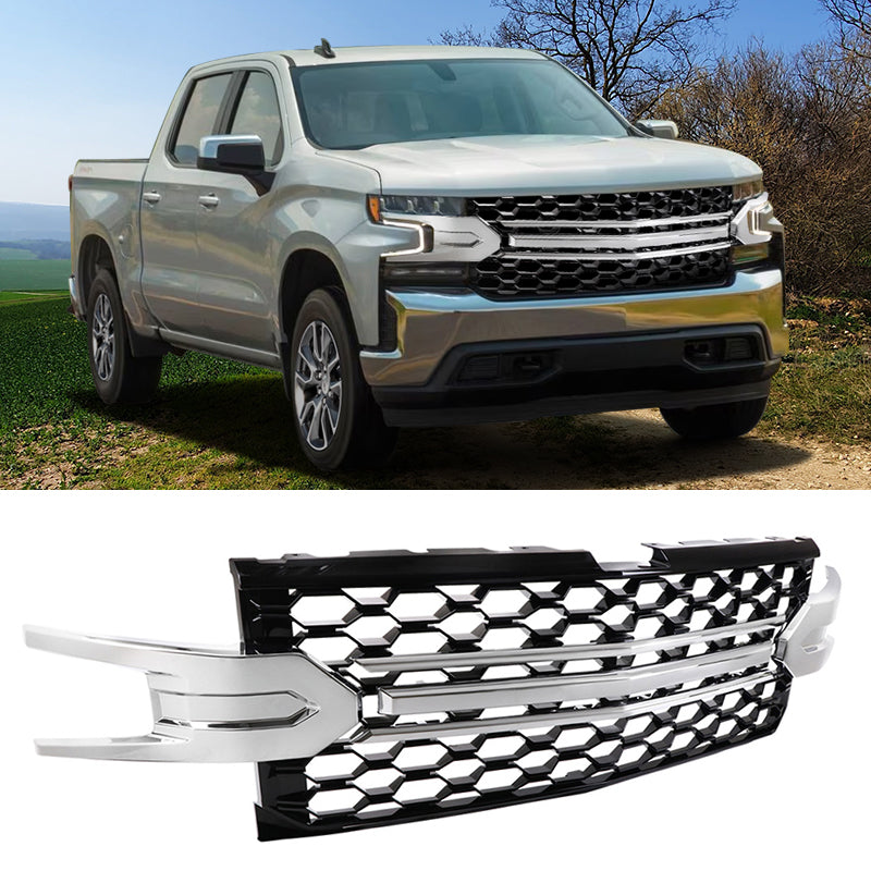2019-2021 Silverado 1500 LT/LTZ/RST/High Country Black Car Grille