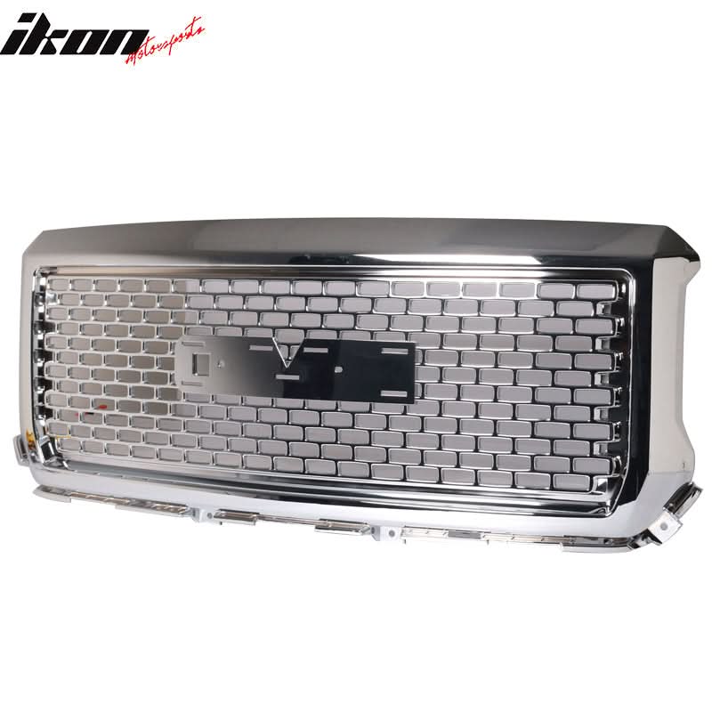 2014-2015 GMC Sierra 1500 Vertical Chrome Front Bumper Grille ABS