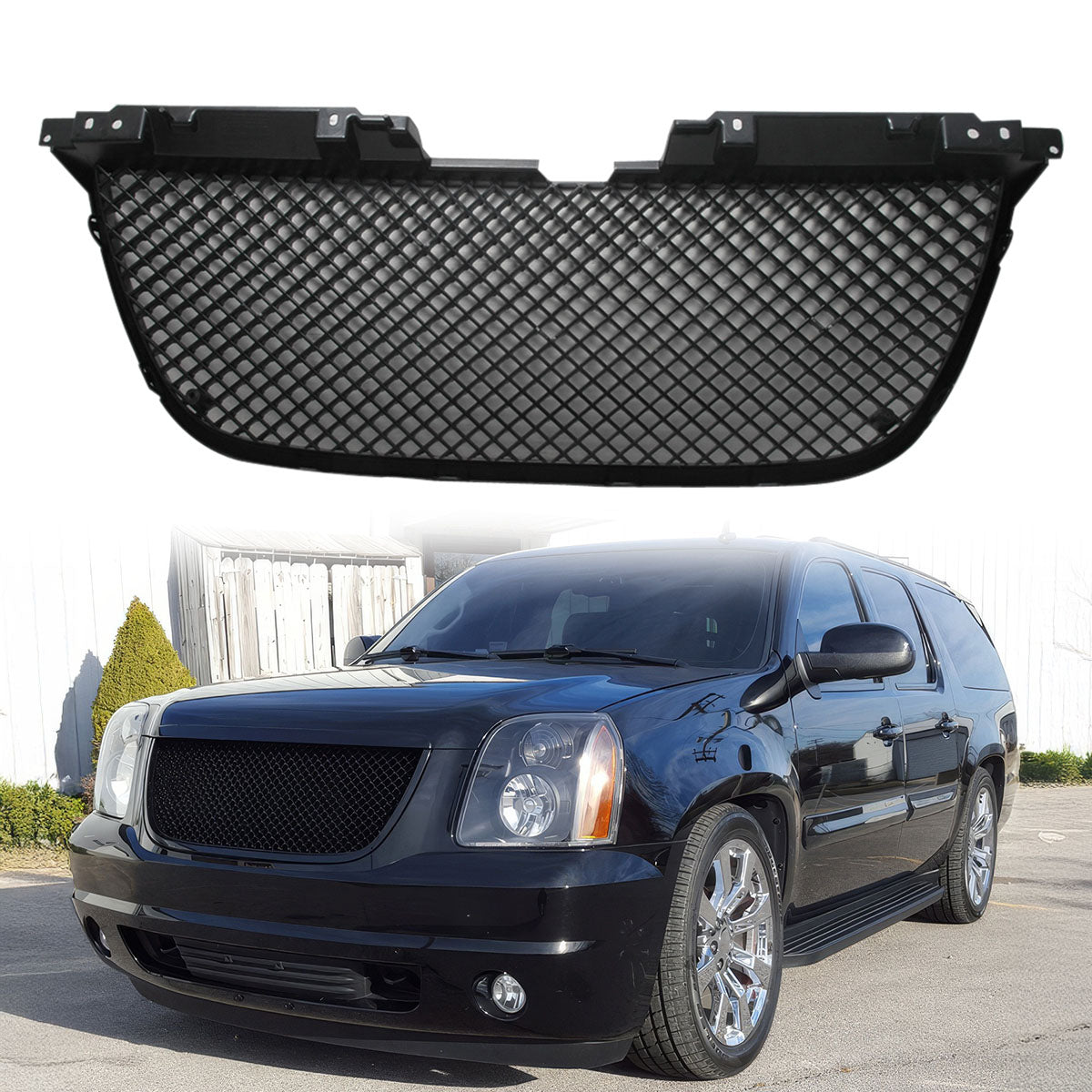 2007-2014 GMC Yukon XL 1500 Denali B Mesh Style Front Grille Grill ABS