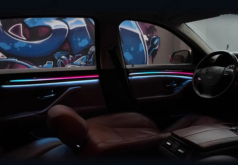 BMW 5 Series F10 / F11 / F18 RHD Interior 64-Color Dynamic Symphony LED Ambient Light Kit 2010 - 2018