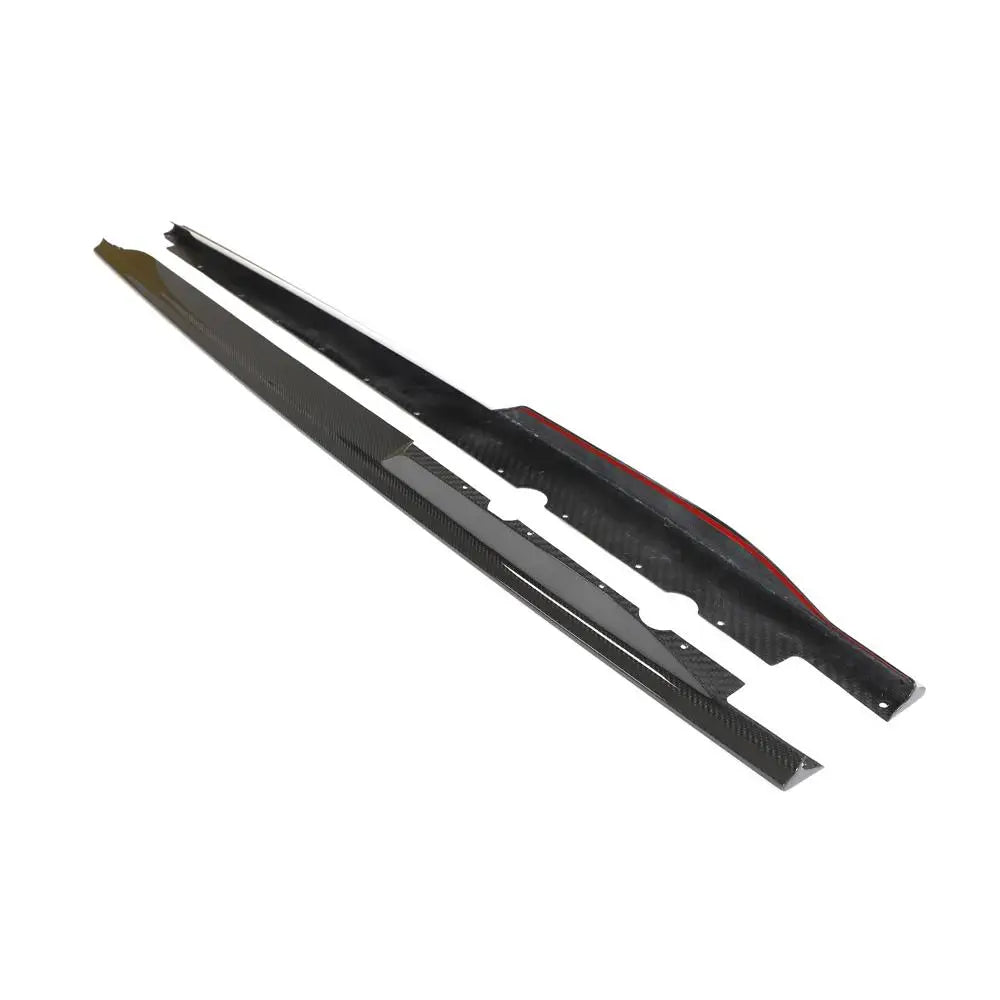 2019–2023 Audi R8 V10 Coupe Side Skirt Extensions – Prepreg Dry Carbon Fiber