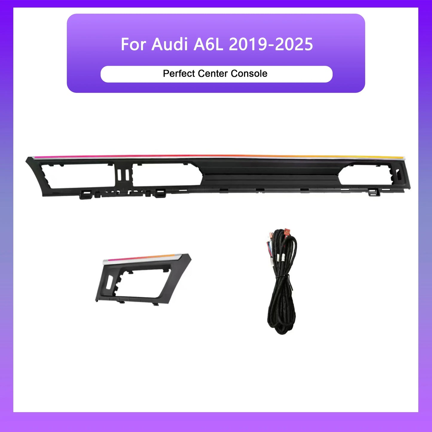 Audi A6 / A6L C8 Interior 64-Color Active Symphony Rainbow LED Ambient Light Kit 2019 - 2024