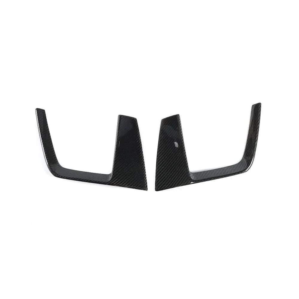 Audi A4 B9 S-Line / S4 B9 (2017-2019) Carbon Fiber Front Fog Vent Trims – 2PC B Style Accent Kit