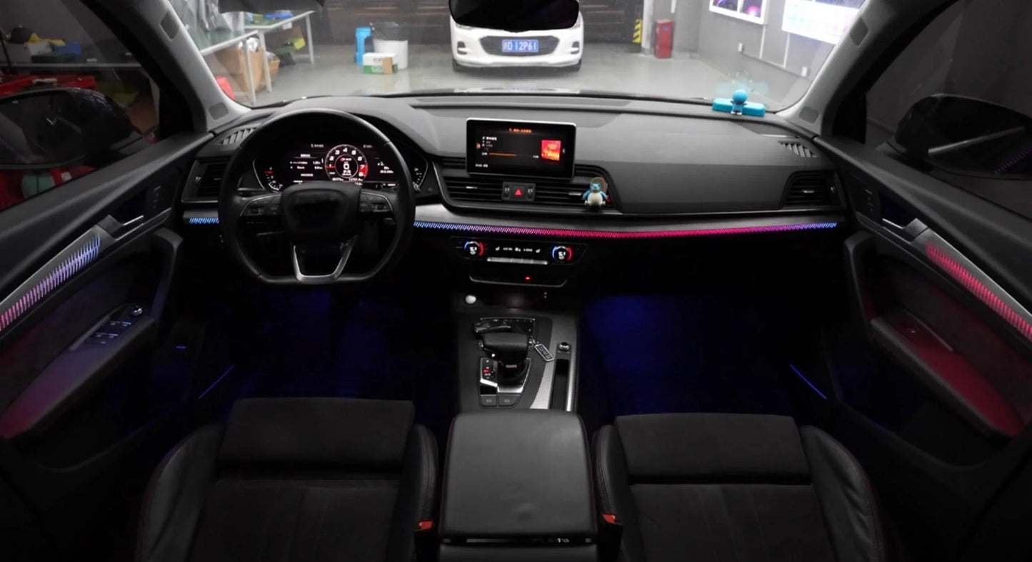 Audi Q5 / Q5L Interior 64-Color Symphony Rainbow LED Ambient Light Kit 2018 - 2025