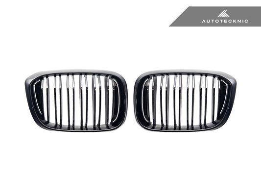 AutoTecknic Dual-Slats Gloss Black Front Grille Set - BMW G01 X3 | G02 X4 Pre-LCI