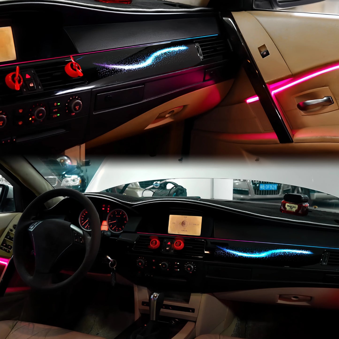 BMW 5 Series E60 Interior 64-Color Symphony Dynamic LED Ambient Light Kit 2007 - 2010 (Replaces 63316961419)