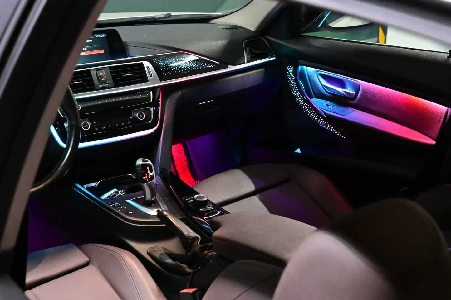 BMW 3 Series F30 / F31 / F34 / F35 / F36 Interior 64-Color LED Ambient Light Kit 2013 - 2019