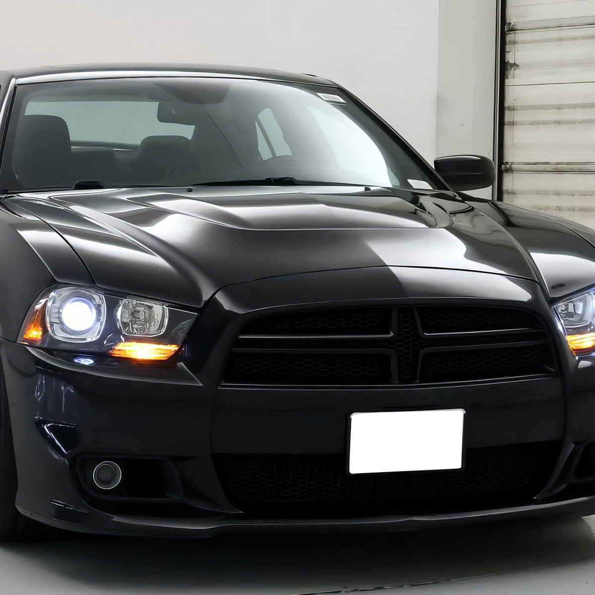 2011-2014 Dodge Charger Hood Replacement SRT 392 Style Aluminum Black
