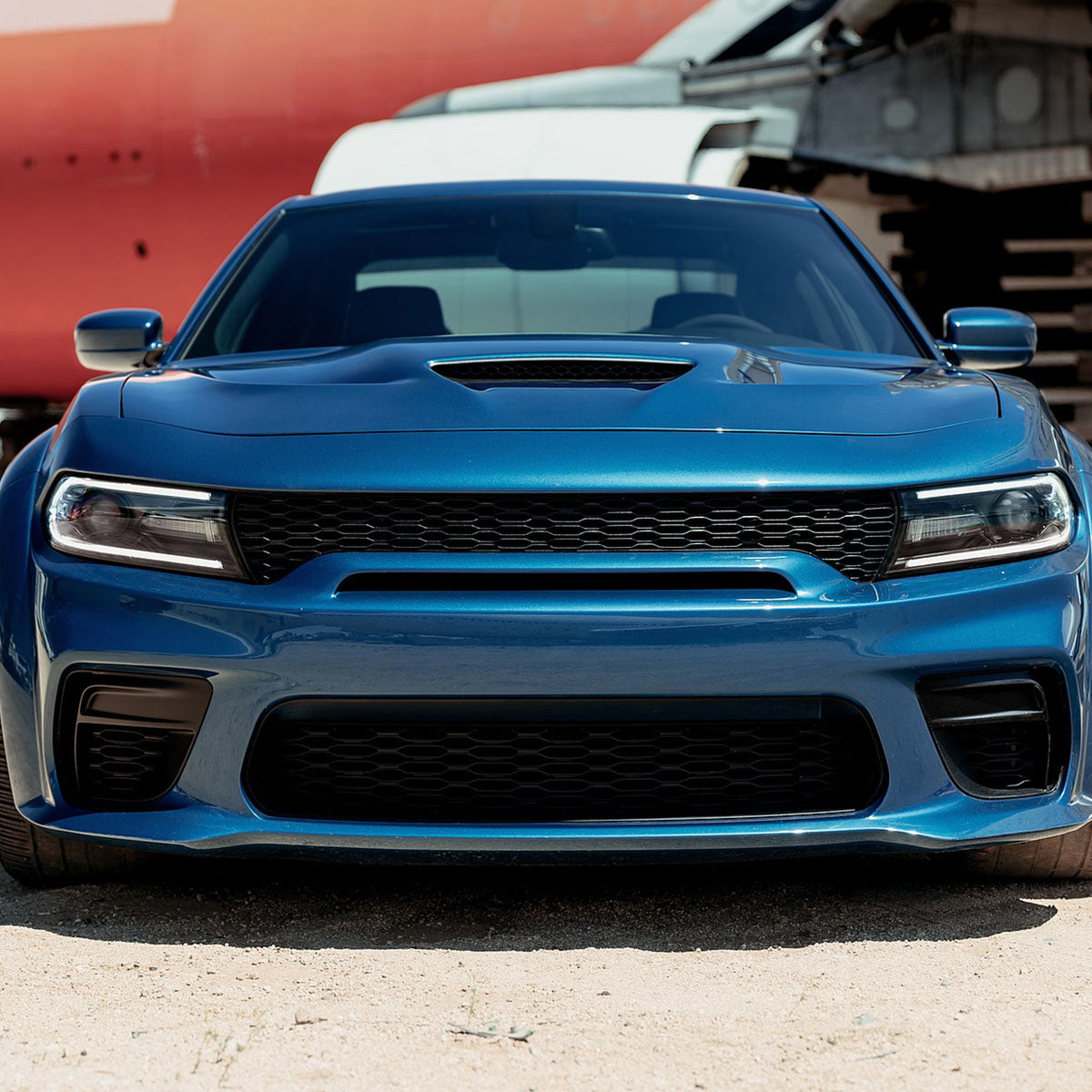 2015-2023 Dodge Charger SRT Style Car Hood Scoop Vent Black Aluminum