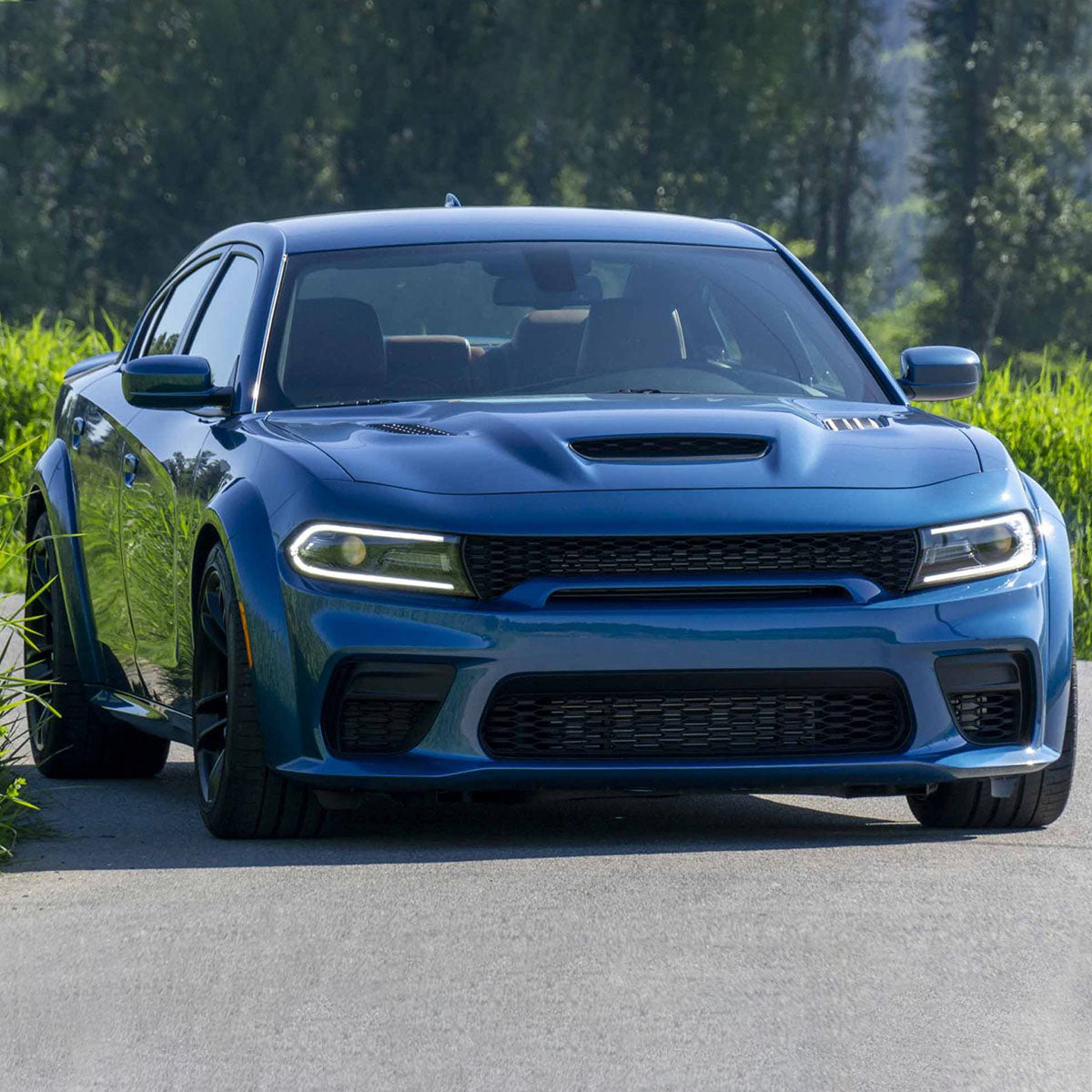 2015-2023 Dodge Charger Hood Black SRT Redeye Widebody Style Aluminum