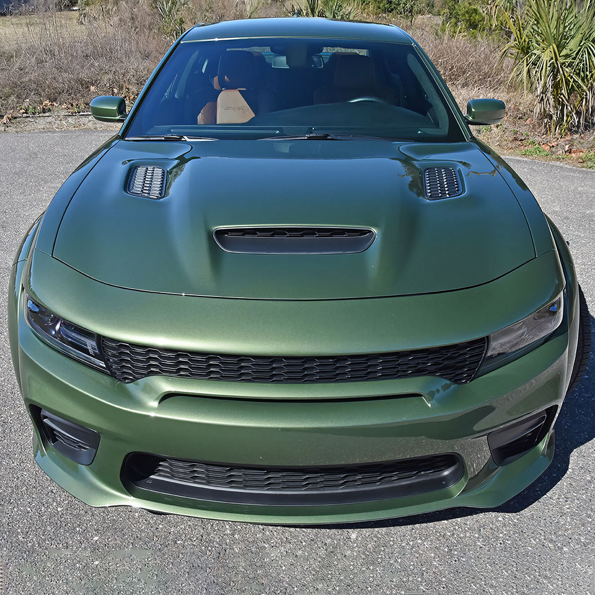 2015-2023 Dodge Charger Hood Black SRT Redeye Widebody Style Aluminum