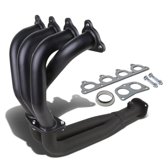 88-00 Honda Civic/Del Sol/CRX Header - Stainless Steel Black