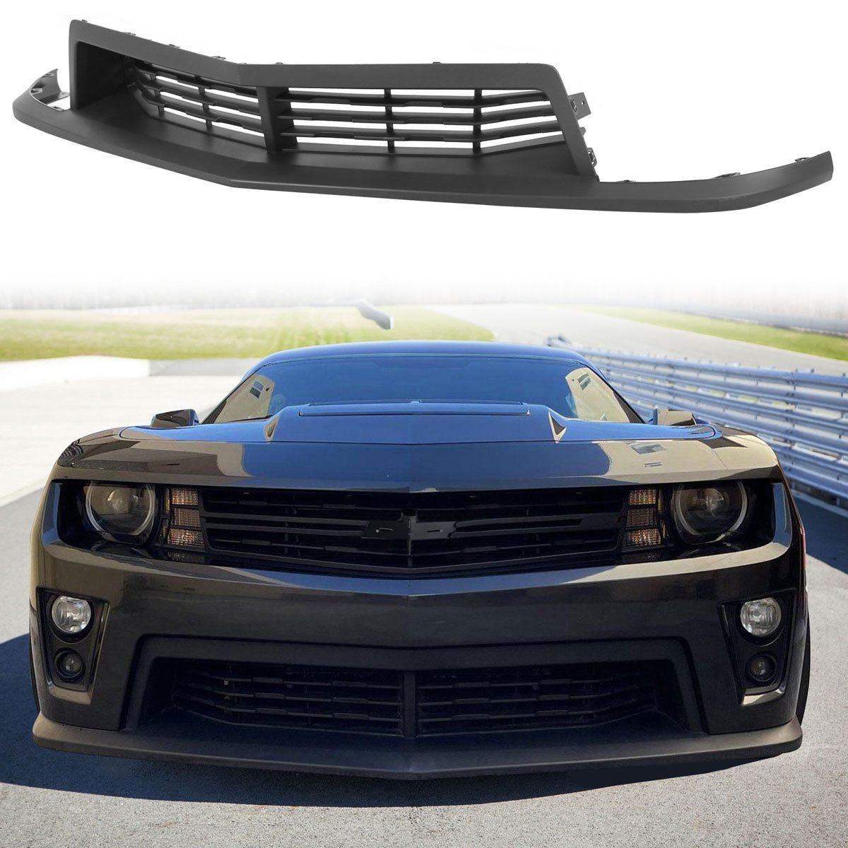 2012-2015 Chevy Camaro ZL1 OE Style Unpainted Front Lower Grille PP
