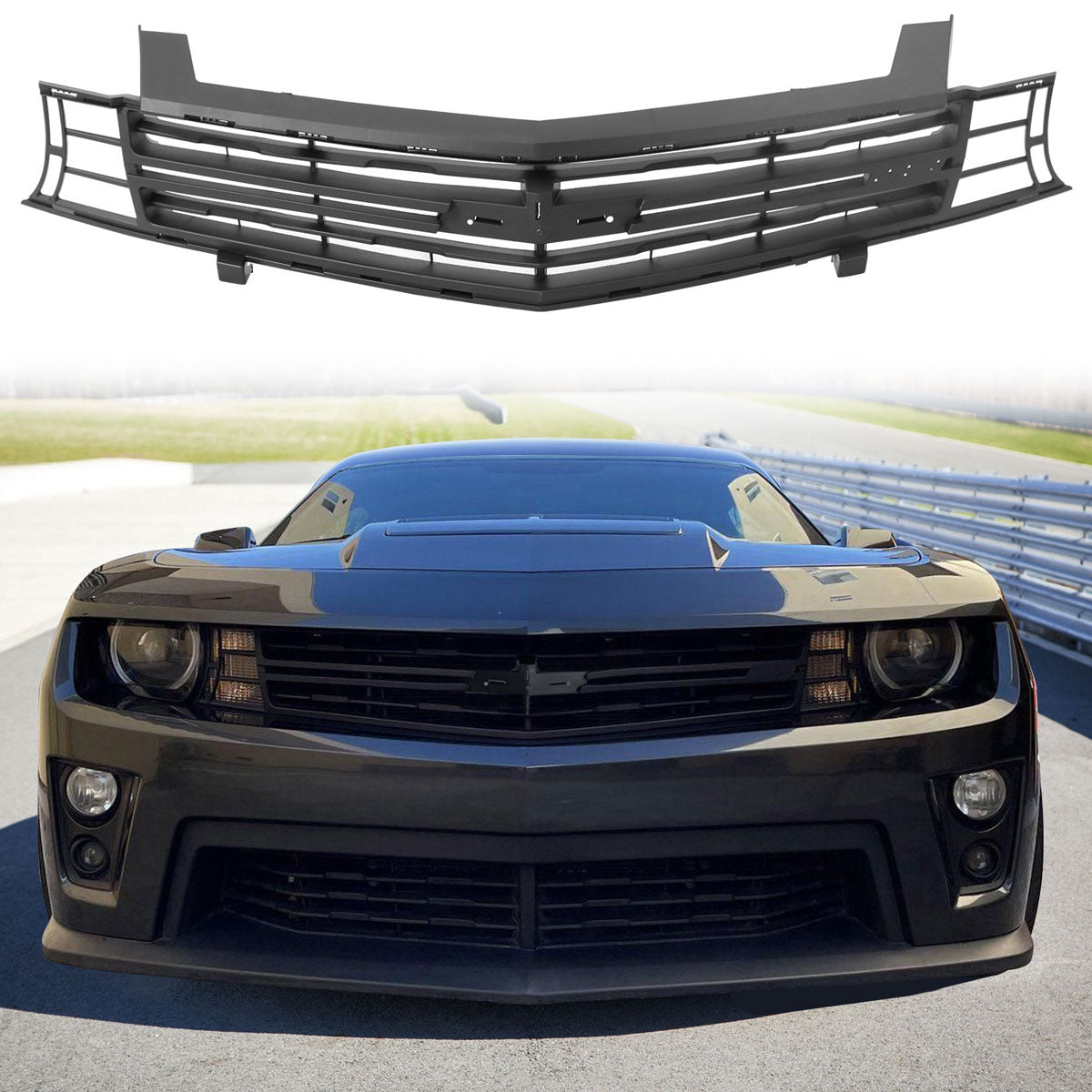 2012-2015 Chevy Camaro ZL1 OE Style Unpainted Front Upper Grille PP