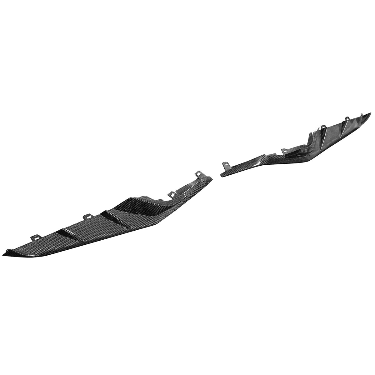 2023-2025 Chevrolet Corvette C8 Front Canard Splitter Carbon Fiber